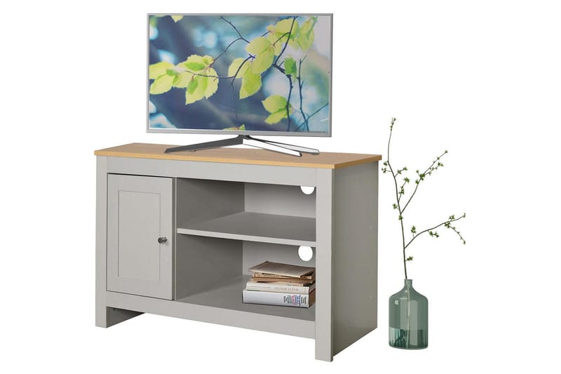 Lowboard Emerald 95x39x58 cm, Natur/Grå - 95x39x58 cm, Natur/Grå - Möbler - Tv möbel & mediamöbel - TV bänk & mediabänk