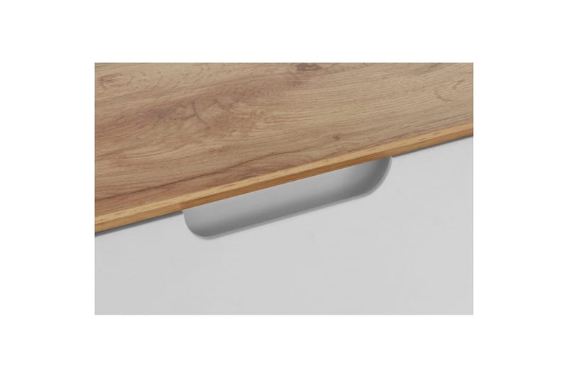 Lowboard Ezra Wotan-ek/Vit - Wotan-ek/Vit - Möbler - Tv möbel & mediamöbel - TV bänk & mediabänk