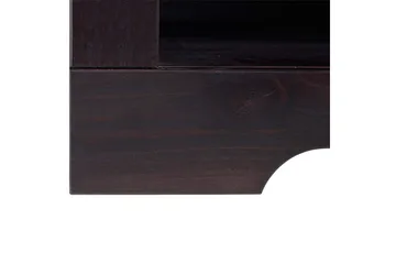 Lowboard Golvstående TV Bänk 130 cm med Förvaring i Furu - Brun - Möbler - Tv möbel & mediamöbel - TV bänk & mediabänk
