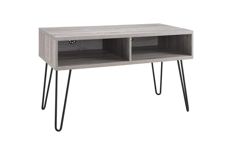 Lowboard Owen Grå/Ek - Grå/Ek - Möbler - Tv möbel & mediamöbel - TV bänk & mediabänk