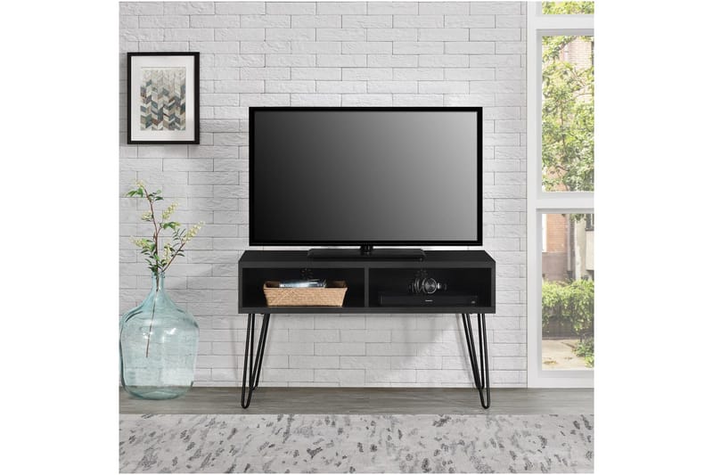 Lowboard Owen Svart/ek - Svart/ek - Möbler - Tv möbel & mediamöbel - TV bänk & mediabänk