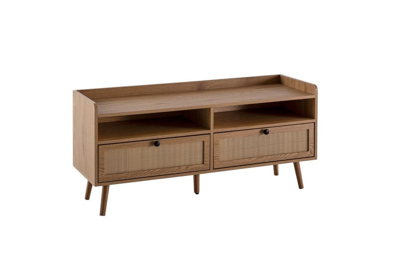 Lowboard Wohnling Ekfolierad med 2 lådor Modern med förvaring Viennes Braid Modern - Möbler - Tv möbel & mediamöbel - TV skåp