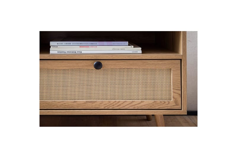 Lowboard Wohnling Ekfolierad med 2 lådor Modern med förvaring Viennes Braid Modern - Möbler - Tv möbel & mediamöbel - TV skåp