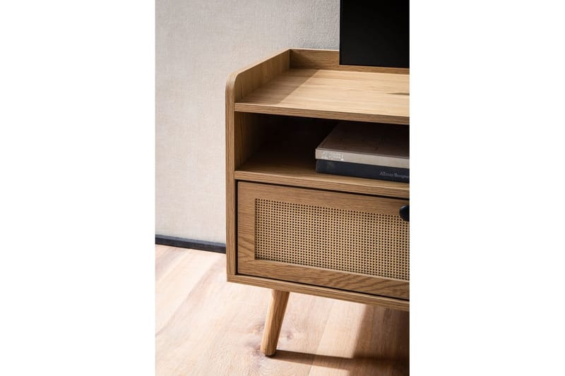 Lowboard Wohnling Ekfolierad med 2 lådor Modern med förvaring Viennes Braid Modern - Möbler - Tv möbel & mediamöbel - TV skåp