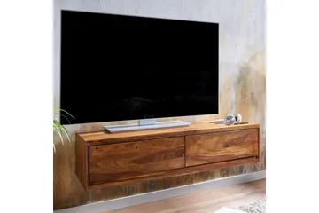 Lowboard Wohnling Massivt trä hängande med 2 lådor lantstil - Möbler - Tv möbel & mediamöbel - TV bänk & mediabänk