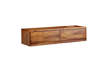 Lowboard Wohnling Massivt trä hängande med 2 lådor lantstil - Möbler - Tv möbel & mediamöbel - TV bänk & mediabänk