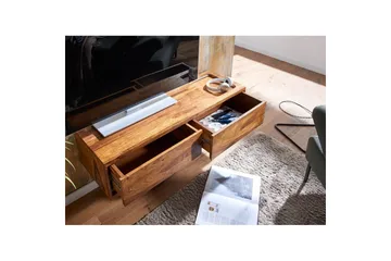 Lowboard Wohnling Massivt trä hängande med 2 lådor lantstil - Möbler - Tv möbel & mediamöbel - TV bänk & mediabänk