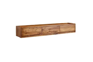 Lowboard Wohnling Massivt trä hängande med 3 lådor lantlig stil - Möbler - Tv möbel & mediamöbel - TV hylla