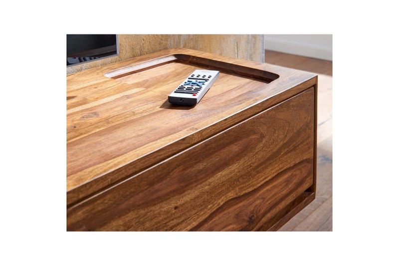 Lowboard Wohnling Massivt trä hängande med en låda lantligt stil - Möbler - Tv möbel & mediamöbel - TV hylla