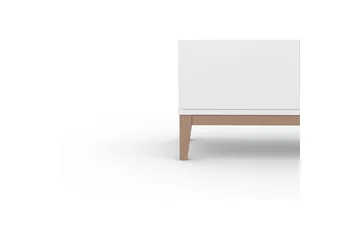 Lowboard Pelle Vit/Wotan ek - Vit/Wotan ek - Möbler - Tv möbel & mediamöbel - TV bänk & mediabänk