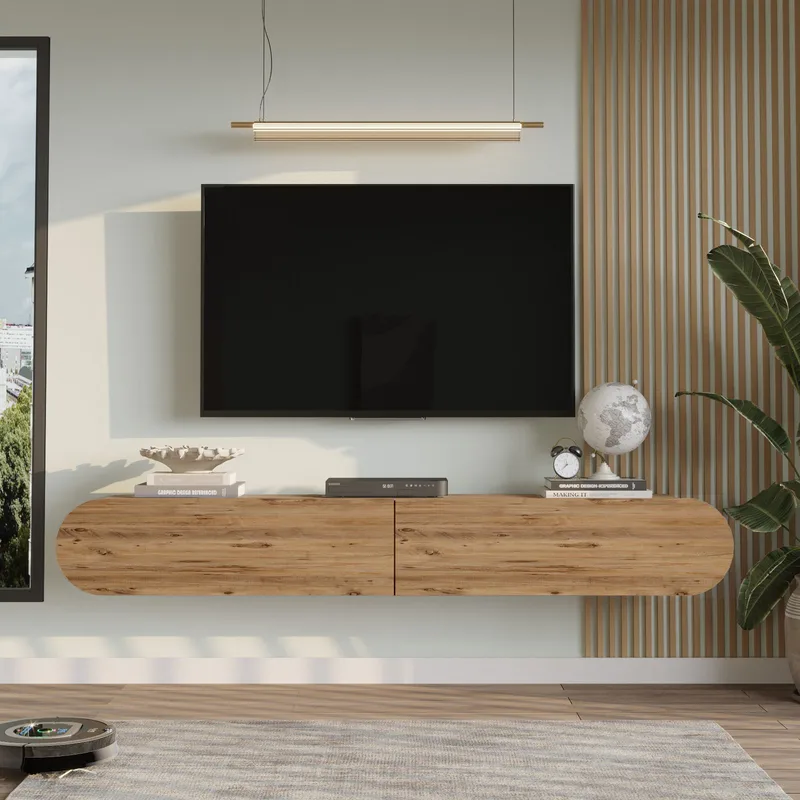 Lumina TV-bänk 180x29,5x31,6 cm - Atlantic pine - Möbler - Tv möbel & mediamöbel - TV bänk & mediabänk