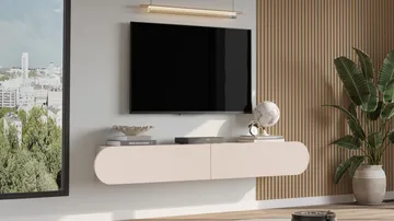 Lumina TV-bänk 180x29,5x31,6 cm - Sand - Möbler - Tv möbel & mediamöbel - TV bänk & mediabänk