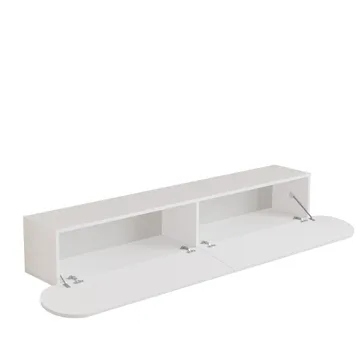 Lumina TV-bänk 180x29,5x31,6 cm - Vit - Möbler - Tv möbel & mediamöbel - TV bänk & mediabänk
