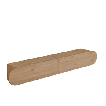 Lumina Vägghängd Tv Bänk 180 cm med Förvaring i Ek - Beige - Möbler - Tv möbel & mediamöbel - TV bänk & mediabänk