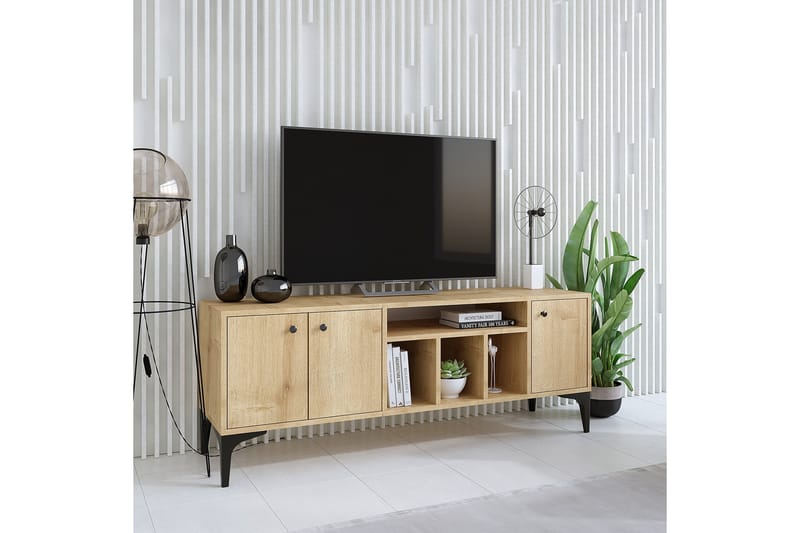 Luna Tv-bänk 150x40 cm Brun - Hanah Home - TV bänk & mediabänk