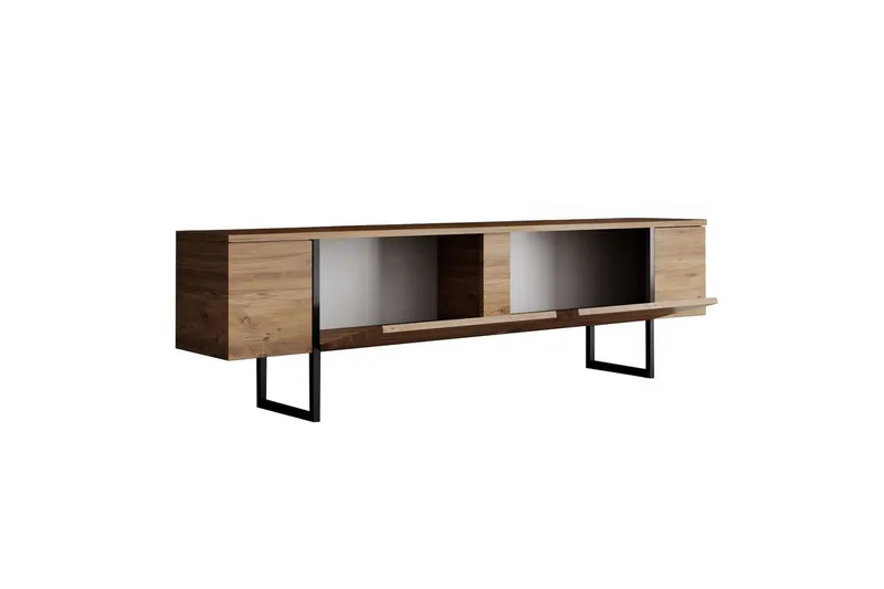 Luxe Tv-bänk 180 cm - Natur/Svart - Möbler - Tv möbel & mediamöbel - TV bänk & mediabänk