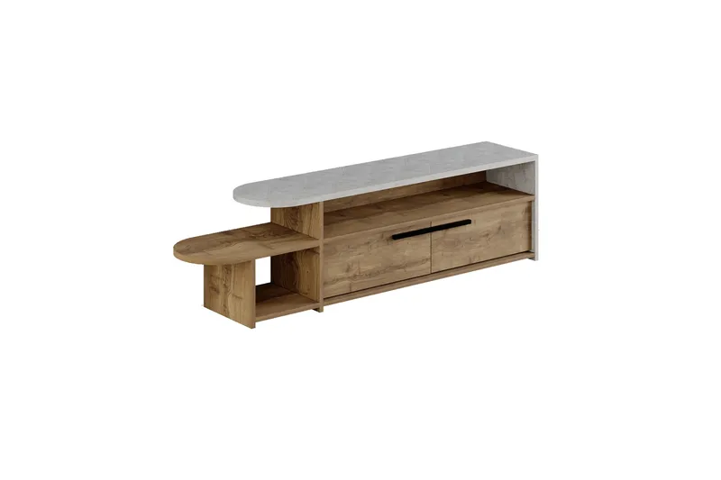 Lyra Tv-bänk 167x33 cm Blå/Brun, Hanah Home