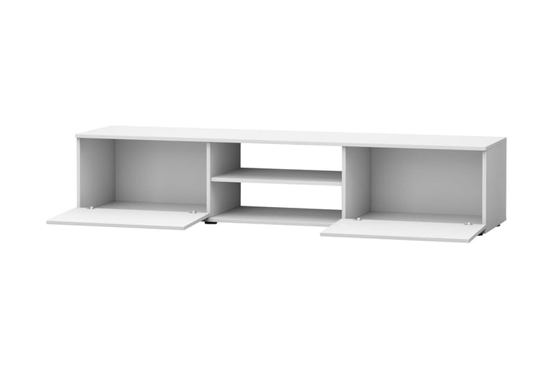 Lyrosen Golvstående TV Bänk 180 cm med Förvaring i Målat Trä - Beige - Möbler - Tv möbel & mediamöbel - TV bänk & mediabänk