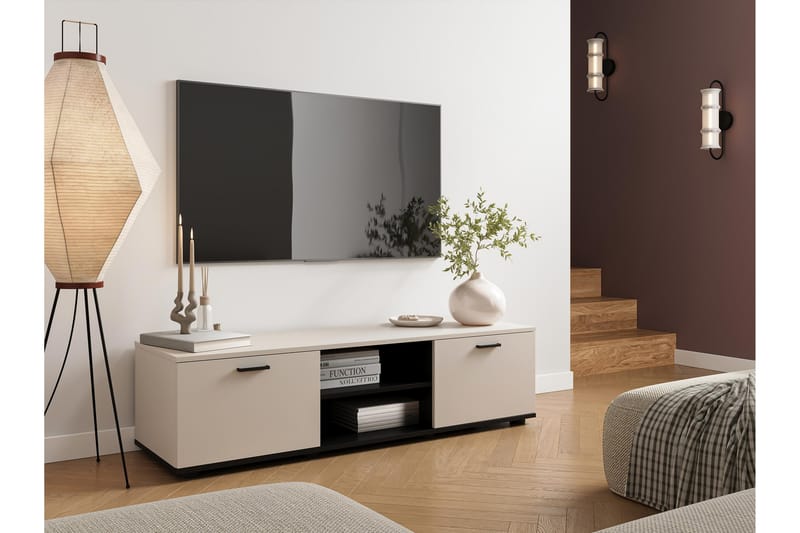Lyrosen Tv-bänk 140 cm - Beige - Möbler - Tv möbel & mediamöbel - TV bänk & mediabänk