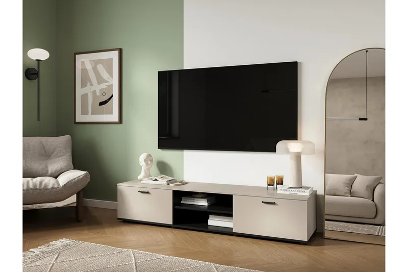 Lyrosen Tv-bänk 180 cm - Beige - Möbler - Tv möbel & mediamöbel - TV bänk & mediabänk