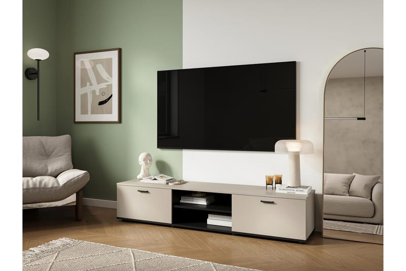Lyrosen Tv-bänk 180 cm - Beige - Möbler - Tv möbel & mediamöbel - TV bänk & mediabänk