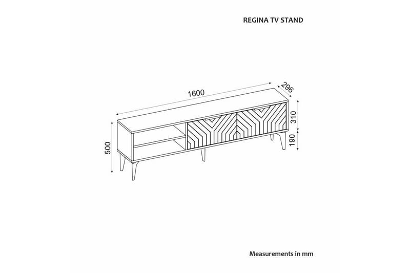 Lyven Tv-bänk 160 cm - Brun - Möbler - Tv möbel & mediamöbel - TV bänk & mediabänk