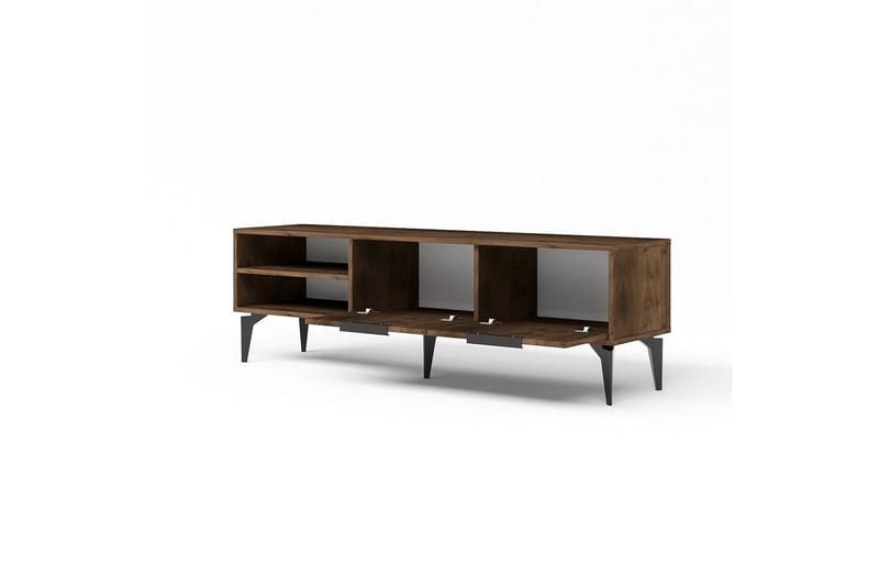 Lyven Tv-bänk 160 cm - Brun/Mörkfärgat trä - Möbler - Tv möbel & mediamöbel - TV bänk & mediabänk