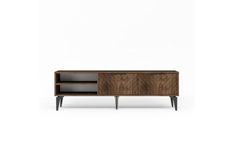 Lyven Tv-bänk 160 cm - Brun/Mörkfärgat trä - Möbler - Tv möbel & mediamöbel - TV bänk & mediabänk