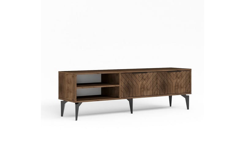 Lyven Tv-bänk 160 cm - Brun/Mörkfärgat trä - Möbler - Tv möbel & mediamöbel - TV bänk & mediabänk