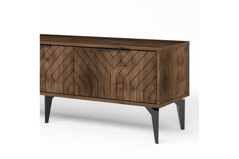 Lyven Tv-bänk 160 cm - Brun/Mörkfärgat trä - Möbler - Tv möbel & mediamöbel - TV bänk & mediabänk