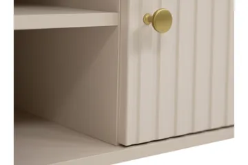 Maggio Golvstående TV Bänk 175 cm med Förvaring i Målat Trä - Beige - Möbler - Tv möbel & mediamöbel - TV bänk & mediabänk