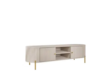 Maggio Golvstående TV Bänk 175 cm med Förvaring i Målat Trä - Beige - Möbler - Tv möbel & mediamöbel - TV bänk & mediabänk