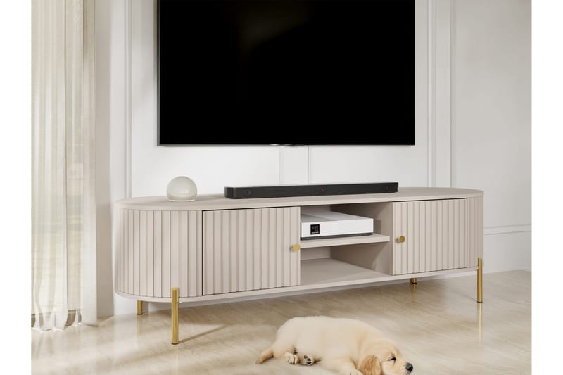 Maggio Tv-bänk 175x43 cm - Beige - Möbler - Tv möbel & mediamöbel - TV bänk & mediabänk