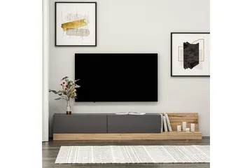Majör Tv-bänk 180 cm - Antracit/Valnöt - Möbler - Tv möbel & mediamöbel - TV bänk & mediabänk