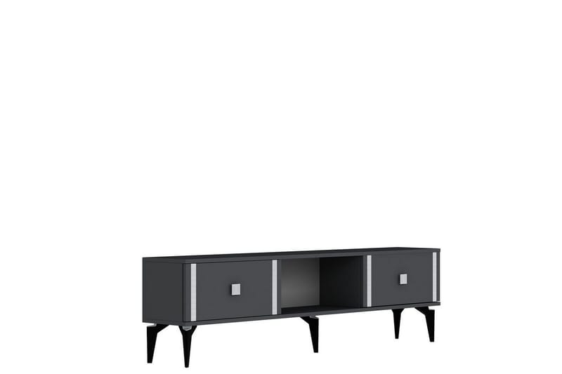 Male Tv-bänk 150 cm - Antracit/Silver - Möbler - Tv möbel & mediamöbel - TV bänk & mediabänk