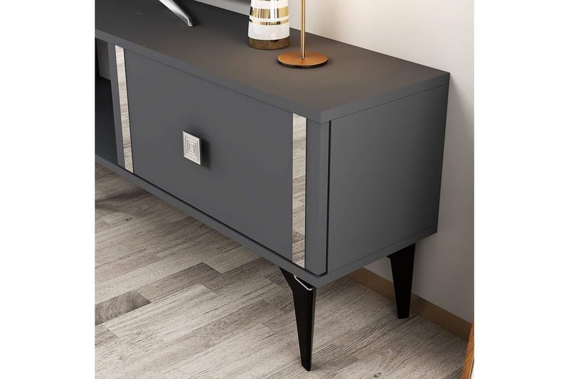 Male Tv-bänk 150 cm - Antracit/Silver - Möbler - Tv möbel & mediamöbel - TV bänk & mediabänk
