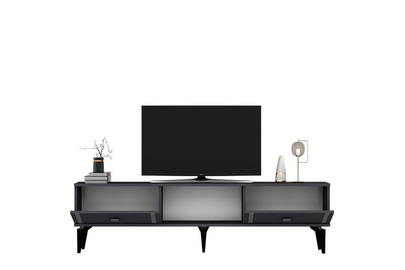 Male Tv-bänk 150 cm - Antracit/Silver - Möbler - Tv möbel & mediamöbel - TV bänk & mediabänk