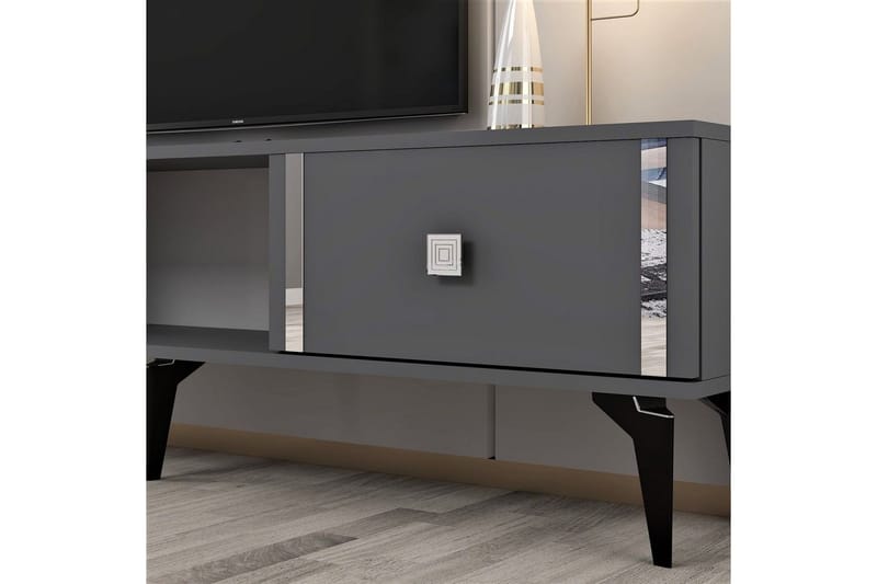 Male Tv-bänk 150 cm - Antracit/Silver - Möbler - Tv möbel & mediamöbel - TV bänk & mediabänk