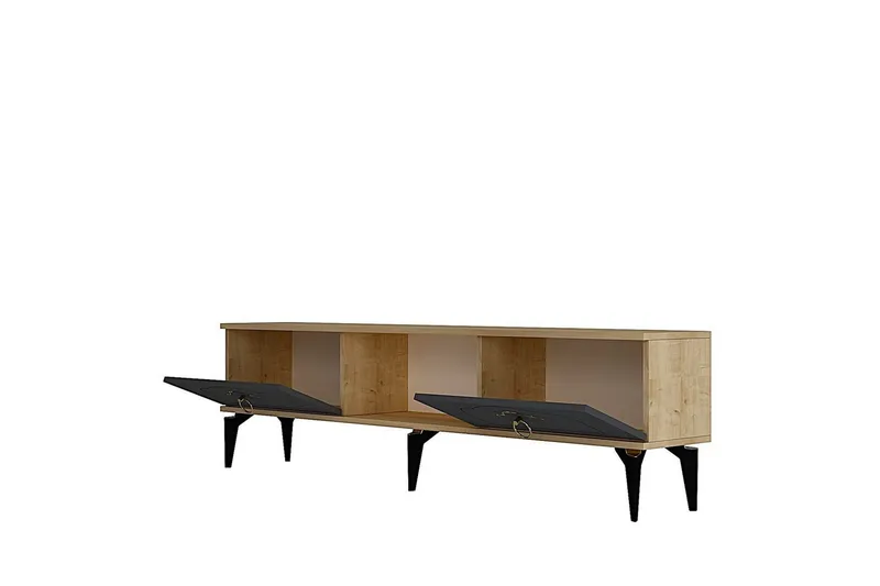 Maren Tv-bänk 150 cm - Ek/Antracit - Möbler - Tv möbel & mediamöbel - TV bänk & mediabänk