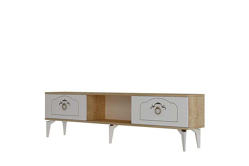 Maren Tv-bänk 150 cm - Ek/Vit - Möbler - Tv möbel & mediamöbel - TV bänk & mediabänk