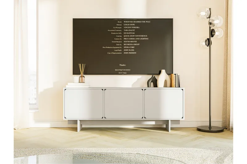 Marinport Tv-bänk 150 cm - Beige - Möbler - Tv möbel & mediamöbel - TV bänk & mediabänk