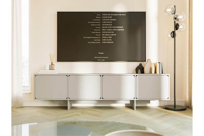 Marinport Tv-bänk 200 cm - Beige - Möbler - Tv möbel & mediamöbel - TV bänk & mediabänk