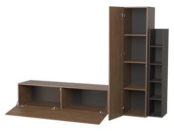 Marlic Tv-möbel 230 cm - Brun|svart - Möbler - Tv möbel & mediamöbel - TV-möbelset