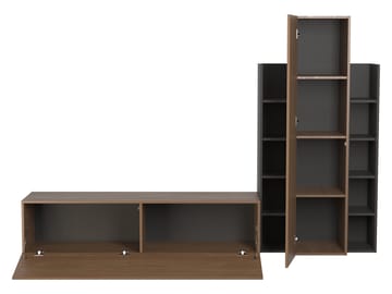 Marlic Tv-möbel 230 cm - Brun|svart - Möbler - Tv möbel & mediamöbel - TV-möbelset
