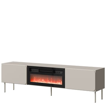 Marros Tv-bänk 200 cm med Elkamin - Beige - Möbler - Tv möbel & mediamöbel - TV bänk & mediabänk