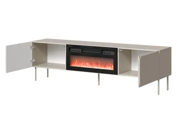Marros Tv-bänk 200 cm med Elkamin - Blå - Möbler - Tv möbel & mediamöbel - TV bänk & mediabänk