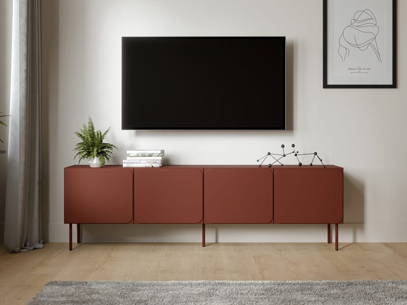 Marros Tv-bänk 200 cm - Toskanskt röd - Möbler - Tv möbel & mediamöbel - TV skåp