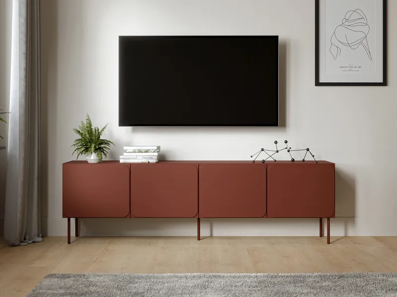 Marros Tv-bänk 200 cm - Toskanskt röd - Möbler - Tv möbel & mediamöbel - TV skåp
