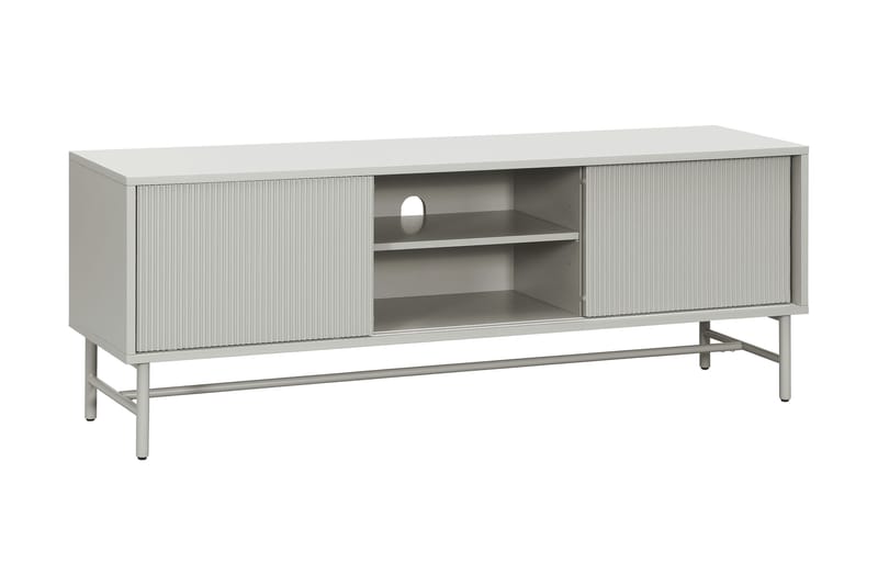 Matterhorn Smal tv-bänk med förvaring 40 cm djup 157 cm bred 58 cm bred - Beige - Möbler - Tv möbel & mediamöbel - TV bänk & mediabänk