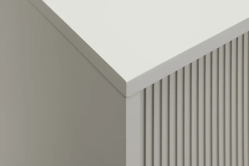 Matterhorn Smal tv-bänk med förvaring 40 cm djup 157 cm bred 58 cm hög - Beige - Möbler - Tv möbel & mediamöbel - TV bänk & mediabänk